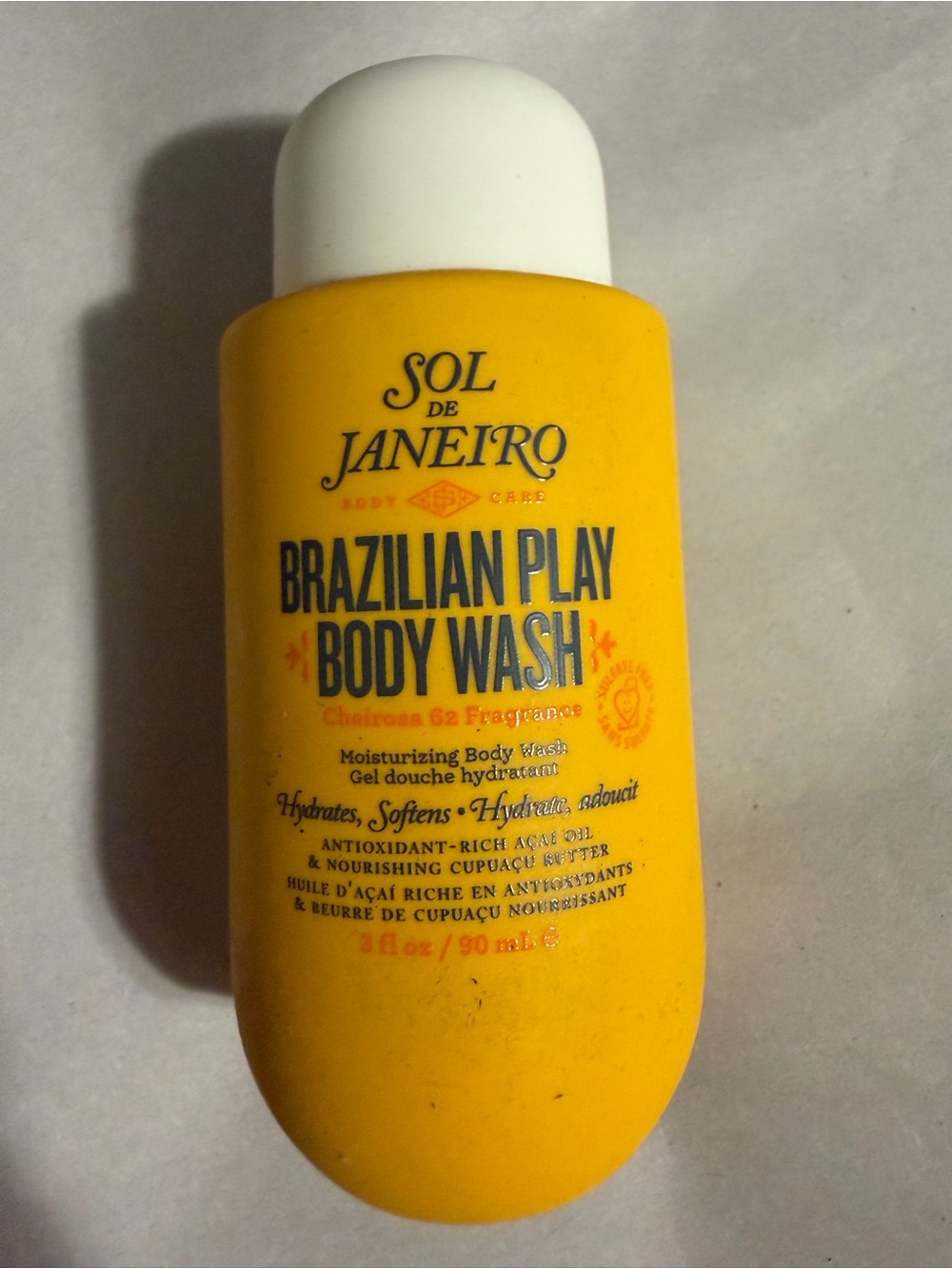 Sol de Janeiro Yellow Brazilian Play Body Wash Bottle